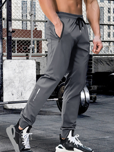 Pantalones Deportivos para Hombre con Bolsillos con Cremallera, Pantalones Deportivos Elásticos y Ligeros para Correr, Pantalones Deportivos Transpirables para Hombre - Product Image 6