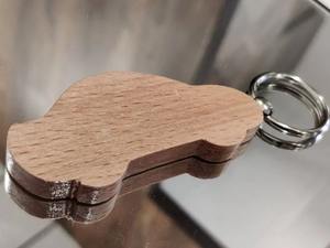 Porte-clés en bois personnalisé, imprimé et gravé avec un nom, Noël, mignon, populaire, objet de décoration d'intérieur vierge - Product Image 6