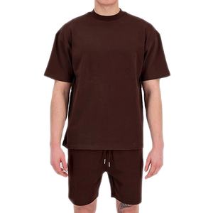 ชุดเสื้อยืดออกกำลังกายสำหรับผู้ชายชุดกางเกงขาสั้นระบายอากาศได้ดีซักได้สวมใส่สบายเสื้อผ้า2ชิ้น - Product Image 4