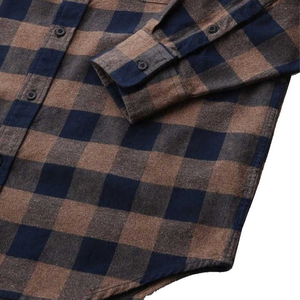 Camisa de Franela Personalizada para Hombre, 100% Algodón, Talla 6XL, Primavera, Ecológica, Transpirable, Estilo Hip Hop Urbano, Desgastada, Dobladillo Irregular, Corte Patchwork - Product Image 3
