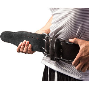 Cinturón Profesional de Piel para Levantamiento de Pesas con Interior de Gamuza, Soporte Central Seguro, Hebilla Ajustable, OEM, Personalización de Marca, Venta al por Mayor - Product Image 4