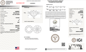 Couleur D SI1, clarté, taille 1.00 Ct diamant labgrow poli, bijoux en diamant de forme ronde HPHT-CVD diamants en vrac - Product Image 5