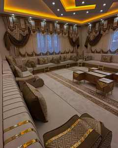 Sièges au sol orientaux, canapé ethnique, canapé Majlis arabe, canapé de style ottoman, ensemble Jalsa arabe, sièges au sol orientaux de luxe - Product Image 2