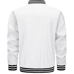 Chaqueta Universitaria Personalizada Bordada de Moda para Hombre, Cuello Alto, Logotipo Frontal, Elegante, Duradera, Impermeable, Ecológica y Acolchada - Product Image 4