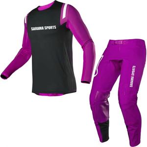Vêtements de motocross personnalisés entièrement personnalisés adulte Racing Jersey pantalon coupe-vent motard moto course costume imprimé Gear - Product Image 4