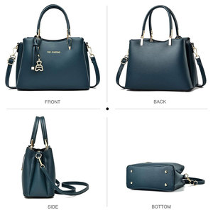 Sacs à main pour femmes, mode, fabrication OEM, vente en gros, sacs à main en cuir, cuir PU avec doublure en toile et décoration brodée - Product Image 4