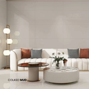 Carreaux de mur et de sol en porcelaine 600x1200 aspect marbre gris moderne finition mate ou brillante pour projets d'intérieur - Product Image 1