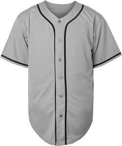 Camiseta de béisbol de alta calidad uniforme en blanco personalizado al por mayor camiseta de béisbol de moda para hombres - Product Image 6