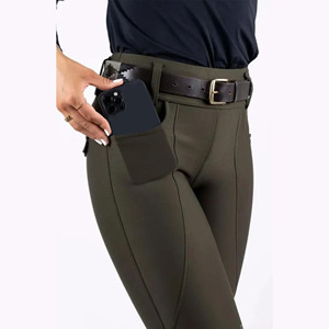 Nouvelle arrivage de vêtements équestres Culotte au design personnalisé avec poche spacieuse et boucles de ceinture Jodhpurs Culotte d'équitation - Product Image 1