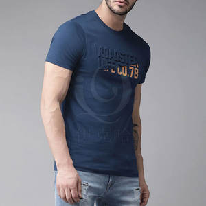 เสื้อยืดลำลองผู้ชายลายนูนแขนสั้นและคอกลมเสื้อยืดลายนูนคุณภาพสูงสำหรับผู้ชายพร้อมผ้าระบายอากาศ - Product Image 3