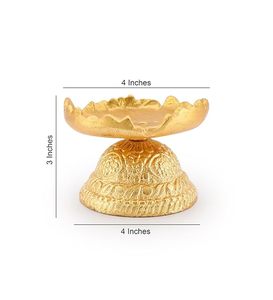 Bougeoir de luxe fait à la main pour la décoration de la maison en métal en fer plaqué or support votif lampe bougie lumière navire - Product Image 3