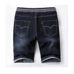 Fabricante personalizado de los hombres de la cremallera de la mosca de ajuste suelto 100% de algodón de peso pesado pantalones vaqueros holgados pantalones cortos de mezclilla de los hombres pantalones cortos de mezclilla - Product Image 6