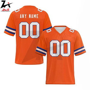 Maillot de football américain unisexe en polyester respirant 100 %, design personnalisé, vente en gros, avec nom d'équipe, couleurs et tailles personnalisables - Product Image 2