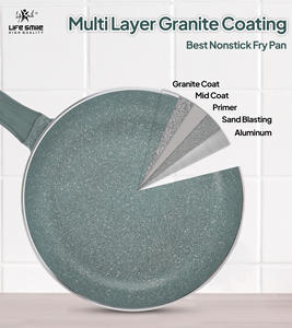 Ensemble de poêles 3 pièces Fond à induction Revêtement en granit - Product Image 3