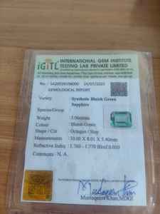 Certificado para piedras preciosas sueltas - Product Image 2