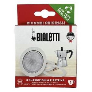 Ensemble de 3 joints et filtres pour cafetière 1 tasse, compatible avec les cafetières Moka modèle 0800031 - Product Image 2