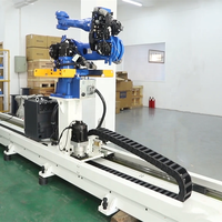 Eje Externo Robótico con Riel Lineal Sincronizado con el Robot Industrial Yaskawa Motoman