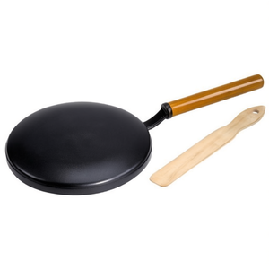Ilsa Sartén para Crepas Antiadherente de Aluminio de 20 cm con Espátula Negra - Utensilios para Hacer Crepas y Panqueques - Product Image 2
