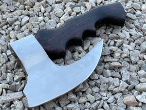 ขวานไวกิ้งเหล็กกล้าคาร์บอนสูงทำมือ ด้ามไม้ธรรมชาติเกรดอุตสาหกรรม ปลอกหนัง รับประกัน 1 ปี ขวานอเนกประสงค์ - Product Image 2