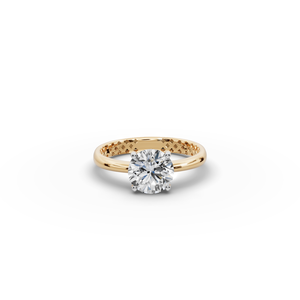 Anillo de Oro con Diamante Solitario Redondo de 1.50 TCW, Joyería Elegante y Lujosa - Product Image 1