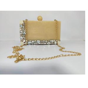 <b>Pink</b> Color Indian Handicraft Resin Custom Type Clutch Bag for Women - Product Image 3