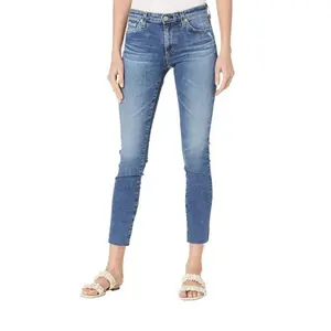 Women's Fashion Mid-waist Lace-up Denim Trousers Stretch Plus Size Jeans Women's Flared Jeans Wholesale Price Denim Pant