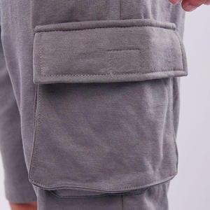 Pantalones cortos de uniforme de verano para hombre con logotipo personalizado, carga táctica de secado rápido para ropa informal al aire libre, estambre teñido liso - Product Image 3