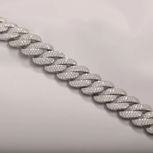 High Quality Pass Diamond Tester VVS <b>Moissanite</b> Cuban Chain Necklace Fine <b>Jewelry</b> Round Brilliant Cut Diamond 925 Silver <b>Jewelry</b> - Product Image 3