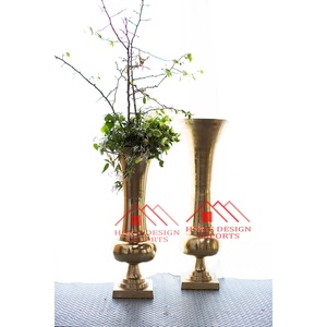 Centros de mesa, urnas doradas, florero para decoración de boda, novedad de 2025, florero dorado para decoración de suelo de boda - Product Image 5