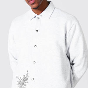 Logotipo personalizado hombre camisa cuello liso forrado pesado lona Cargo bolsillos entrenadores lluvia chaqueta diseñador trabajo chaqueta para niños - Product Image 2