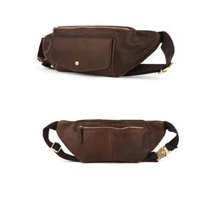 Leather Fanny Pack Women <b>Men</b> Fanny Pack Crossbody <b>Bags</b> Women Adjustable Strap Leather <b>Waist</b> <b>Bag</b> Travel Hiking Running Cycling - Product Image 1