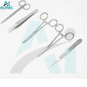 Kit de sutura quirúrgica ALMAC con instrumentos médicos y almohadilla de silicona para entrenamiento médico y práctica de sutura instrumento médico - Product Image 4