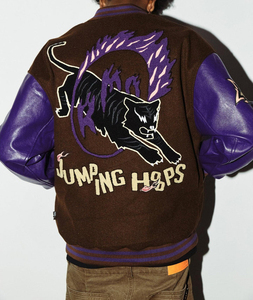 Custom Men's Baseball Letterman Varsity Zipper-Up Waterproof Sherpa <b>Fleece</b> <b>Jacket</b> Fashionable Fresh Design Embroidered Chenille - Product Image 4