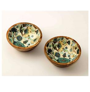 Bol de service en bois pour salades et fruits 9 pouces Plateau de bol à salade le plus vendu Taille personnalisée Fabriqué en Inde - Product Image 2