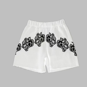 กางเกงขาสั้นลำลองของผู้ชายเอวยางยืดผ้าเฟรนช์เทอร์รี่ปักแบบกำหนดเองระบายอากาศได้และมีสไตล์ - Product Image 4