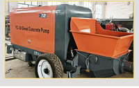 Pompe à béton compacte haute performance, puissante, diesel, flexible, pour livraison sur sites étroits