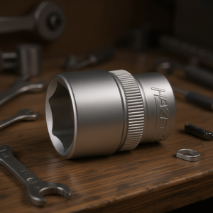 Hazet 3/8'' 6-Point Square <b>Socket</b> with Traction Profile and Knurling - Product Image 3