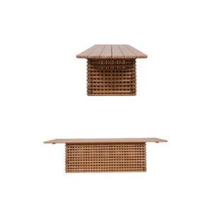 Mesa de comedor de madera maciza duradera y ecológica con diseño minimalista de Indonesia - Product Image 3