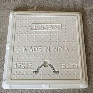 Tapa de Alcantarilla de FRP Negra Cuadrada 24X24 Modelo 010 para Seguridad Vial, Resistente a la Corrosión y a los Productos Químicos, Tapa de Inspección para Carreteras - Product Image 1