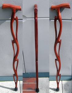 ADVENTURES PRECIO AJUSTE Bastón de madera con múltiples nudos Bastón de madera fuerte para ancianos por Standard International - Product Image 2