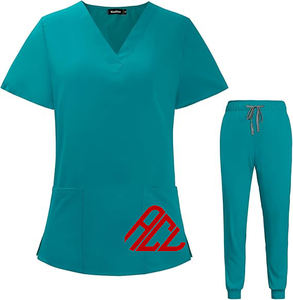 Ropa médica, uniformes de Hospital para mujeres, uniforme de enfermería, con cuello en V uniforme de enfermera, traje de fregado directo de fábrica - Product Image 5