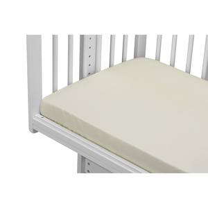 Sábana Ajustable para Cuna 100% Algodón Beige, Diseño Liso, Técnicas de Tejido - Marca POPELIN - Product Image 1