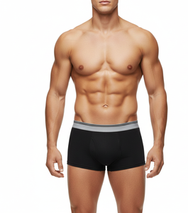 Sous-vêtements en coton pour hommes Stealth Core Black, tissu extensible et respirant, conçu pour un confort optimal toute la journée. - Product Image 2