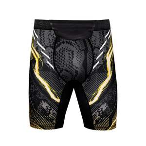 Short MMA personnalisé pour hommes Design sublimé Spandex Polyester 2 en 1 Hybrid Grappling Training Trunks MMA Shorts - Product Image 5