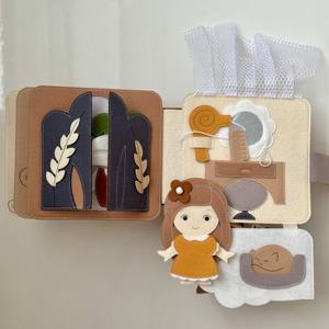 Libro de Juguetes Educativos de Primera Calidad Hecho de Fieltro, Casa de Muñecas Hecha de Materiales Hipoalergénicos para Niños - Product Image 5