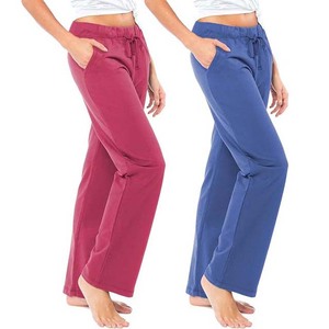 Nuevos pantalones de moda para mujer, pantalones informales con logotipo personalizado, pantalones vaqueros de pierna ancha para mujer, pantalones deportivos personalizados para correr - Product Image 1