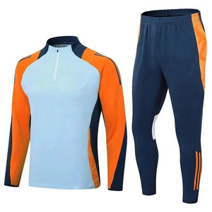 Conjunto de chándales para hombre con rayas multicolores y logotipo personalizado de diseño superior, chándales deportivos informales de manga larga - Product Image 1