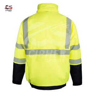 Logo personnalisé Veste de sécurité réfléchissante haute visibilité pour construction industrielle Gilet en maille haute visibilité pour ingénieurs - Product Image 3