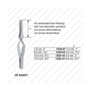 Pinzas de abrazadera de Bulldog atraumático alemán, instrumentos quirúrgicos, fuente de alimentación Manual de satén liso de acero inoxidable - Product Image 1