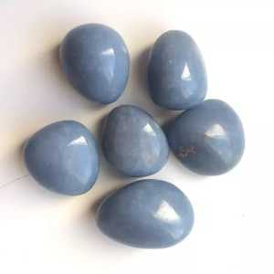 Rebanadas de Angelita de alta calidad, venta al por mayor, artesanías de piedra semipreciosa, rebanadas de piedras preciosas de cristal curativo de amor Natural con borde áspero - Product Image 2